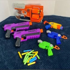 Nerf Gun Action Playset Collection NERF Fortnite DP-E Dart Blaster 2-Pack & more